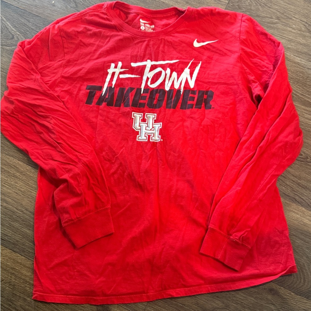 Nike Red Athletic Cut Tee